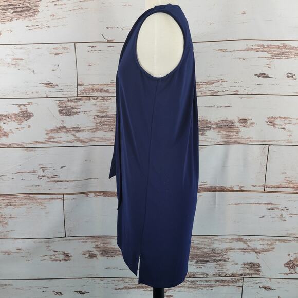 Julie Brown NYC Sleeveless Dress Navy Size Medium - Picture 2 of 7